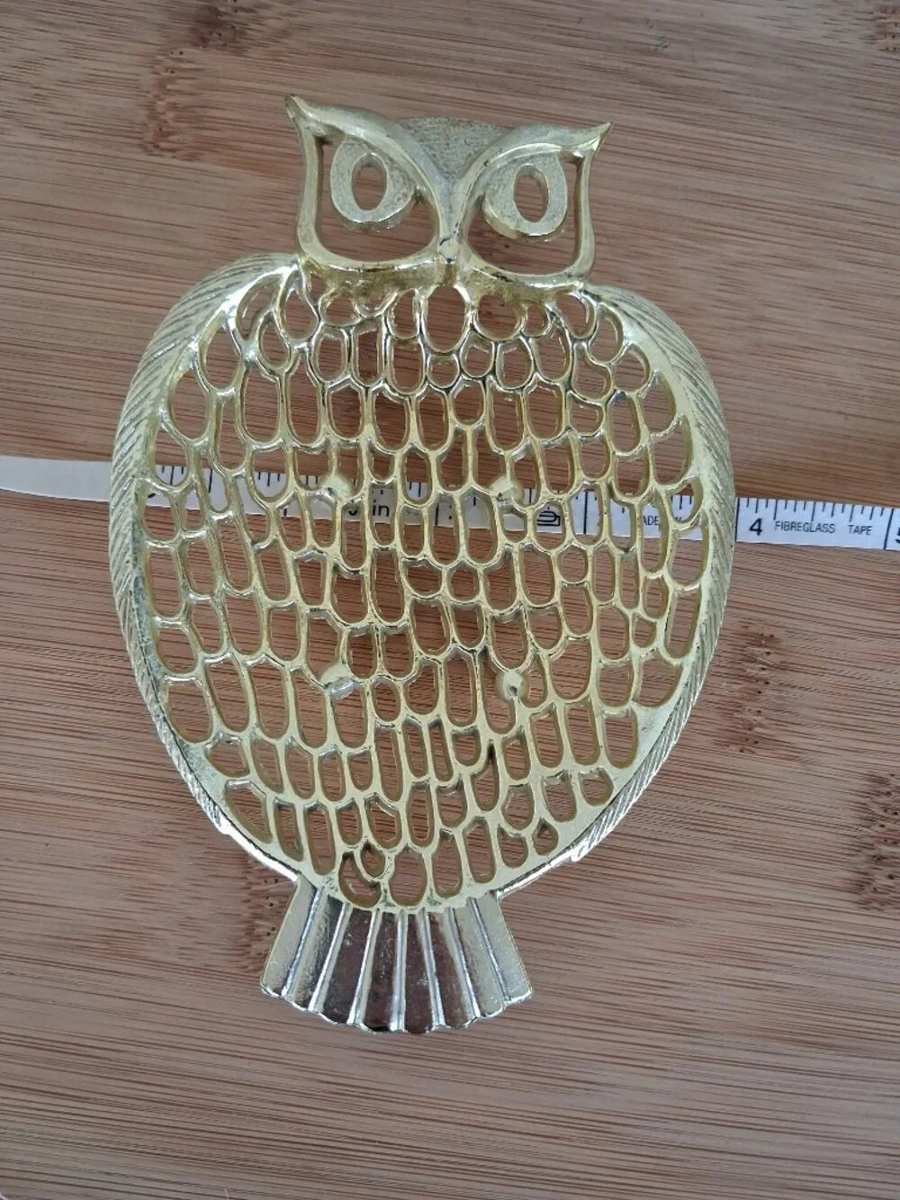 vintage Ben Rickert owl trinket jewelry tray